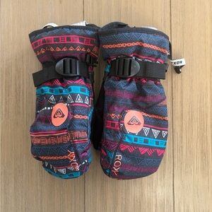 Little Girls Roxy ski snow mittens Gloves